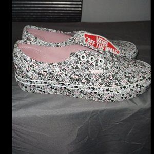 Vans Authentic Mono Floral Women's 7 1/2 Shoes Daisy Hawaiian